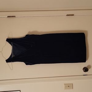 Velvet dress. Navy. Sz 14
